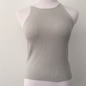 Bebe cashmere sleeveless top.Size S. Light blue .